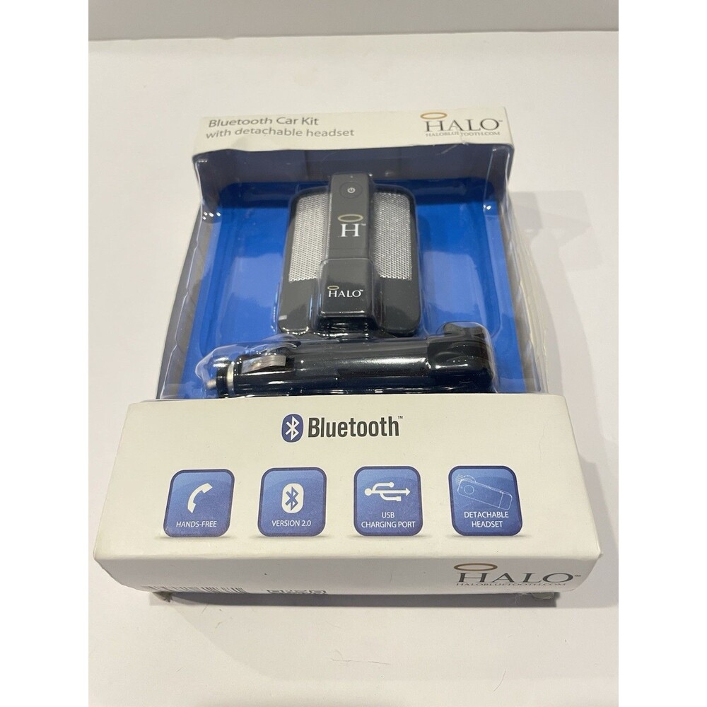 Halo Bluetooth Car Kit with detachable headset.New in Box